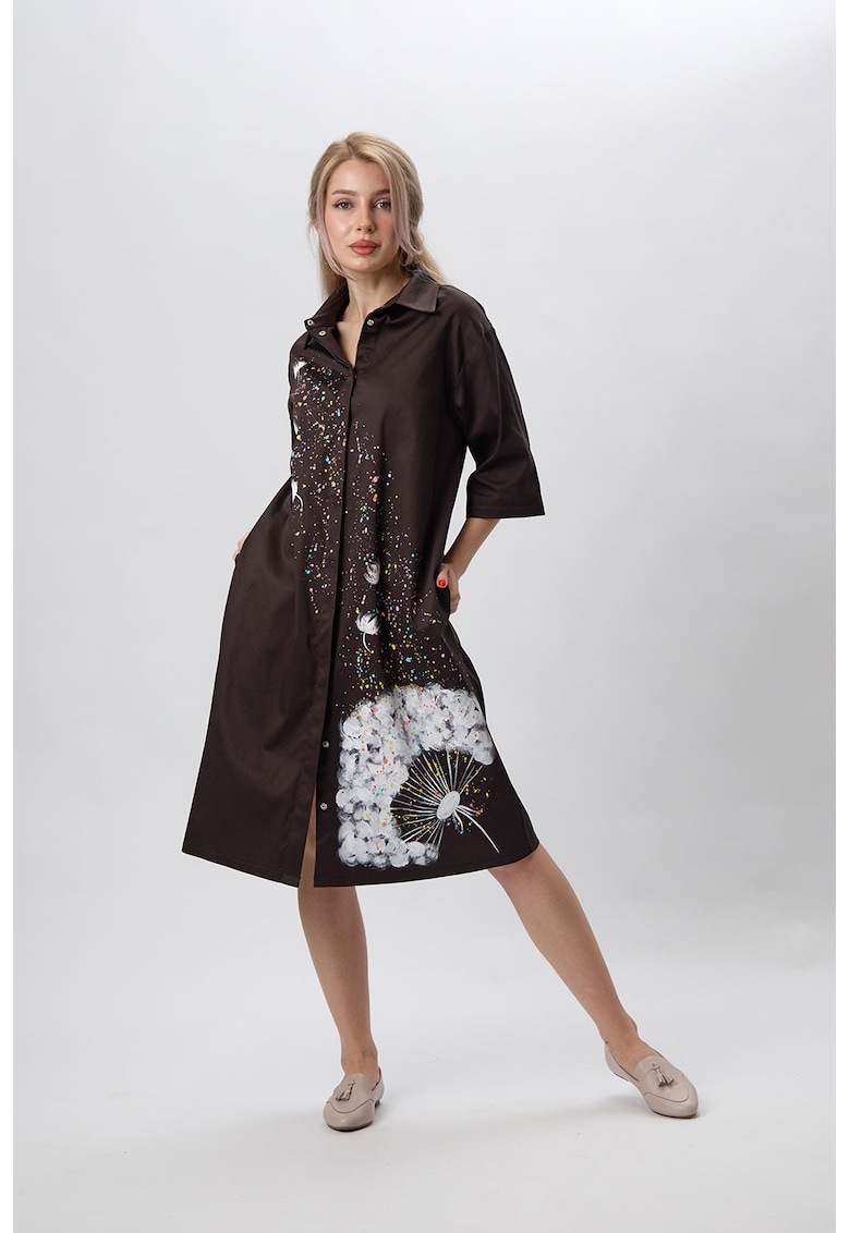 Rochie-camasa pictata manual Maroona