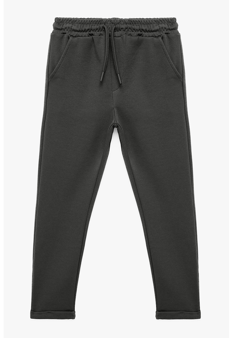 Pantaloni de trening cu buzunare oblice - Gri antracit