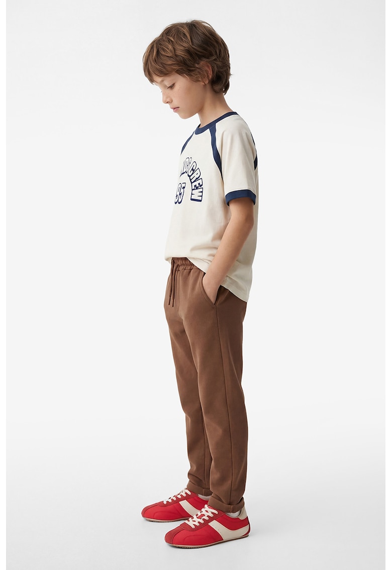 Pantaloni de trening cu buzunare oblice - Maro Siena