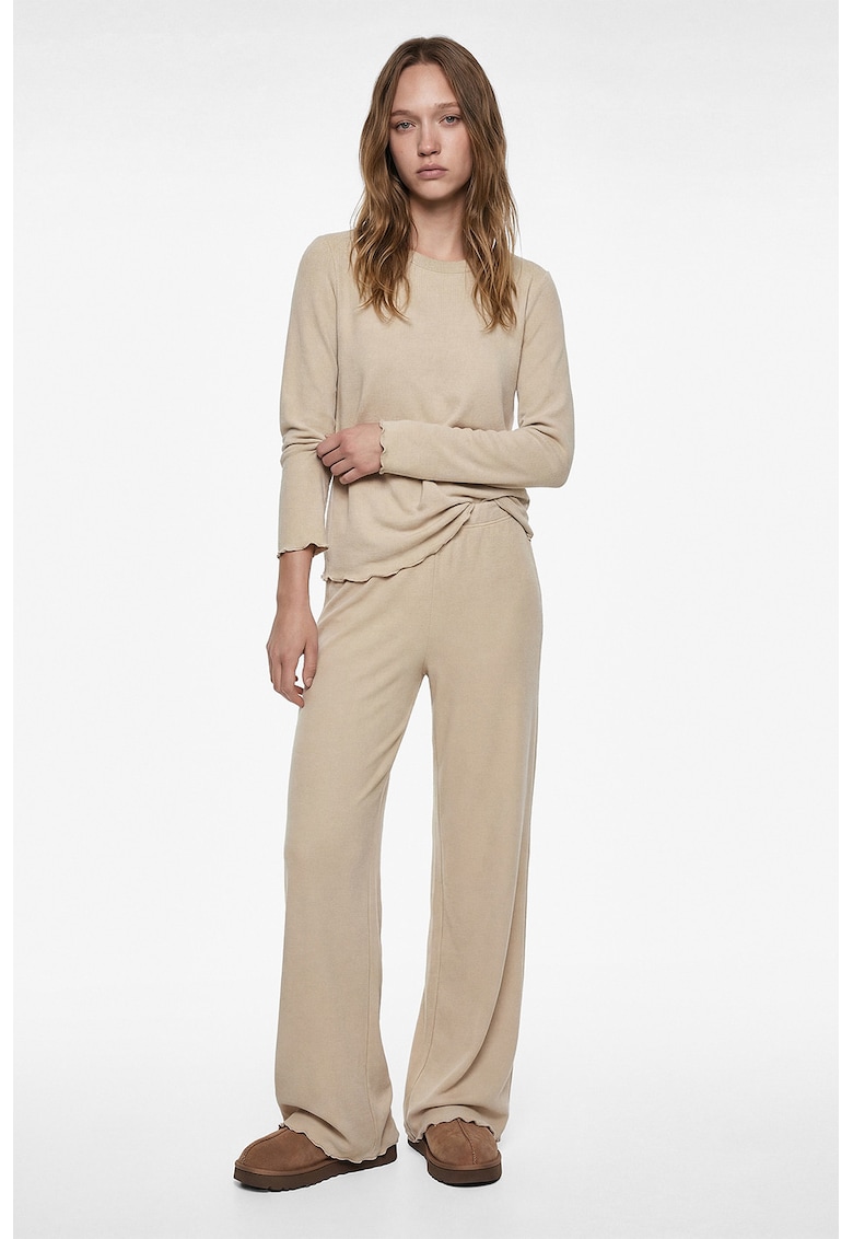 Pijama uni lejera - Bej deschis