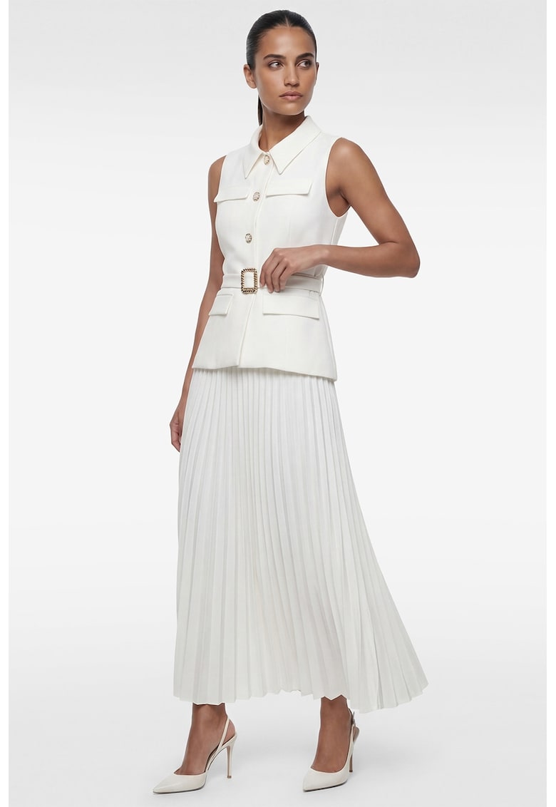 Rochie cu model 2 in1 - Alb murdar