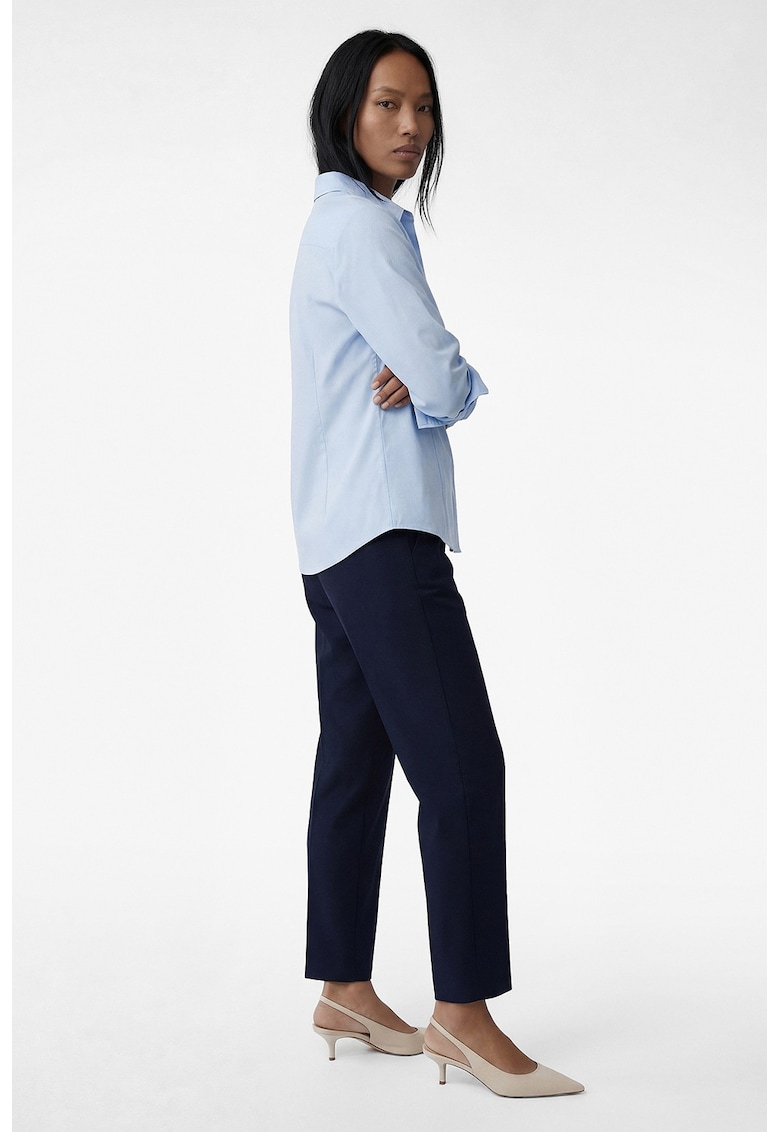 Pantaloni eleganti cu croiala conica - Albastru ultramarin