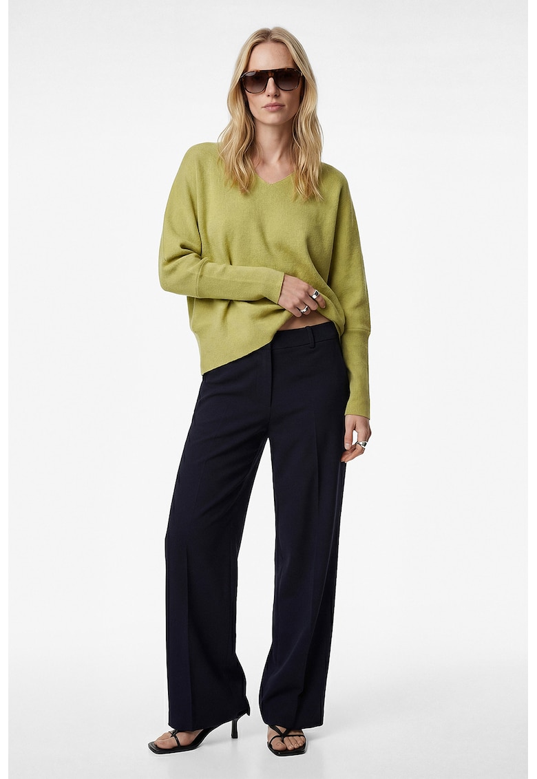 Pantaloni eeganti cu croiala dreapta - Albastru ultramarin