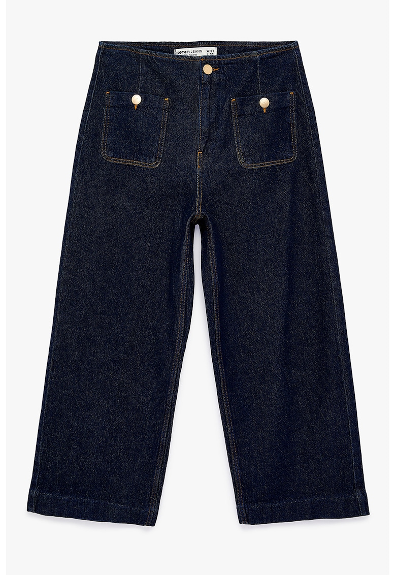 Blugi regular fit cu talie medie - Albastru ultramarin