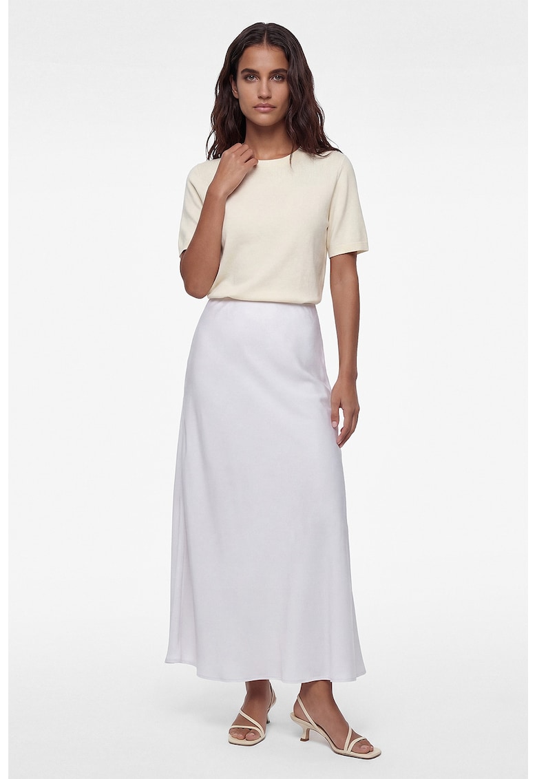 Fusta midi de satin - Lila