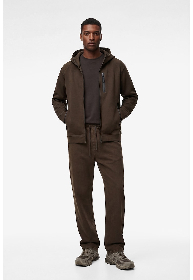 Blugi cu talie ajustabila - Maro inchis