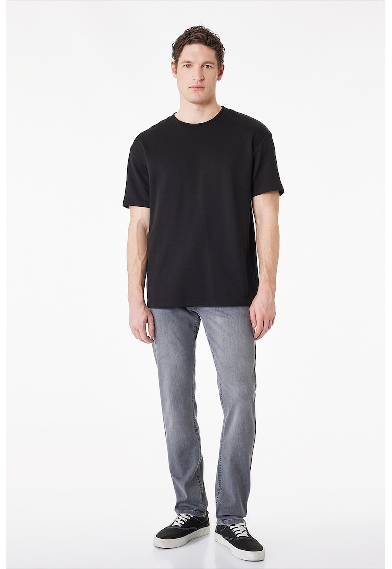 Blugi slim fit Brad - Gri melange