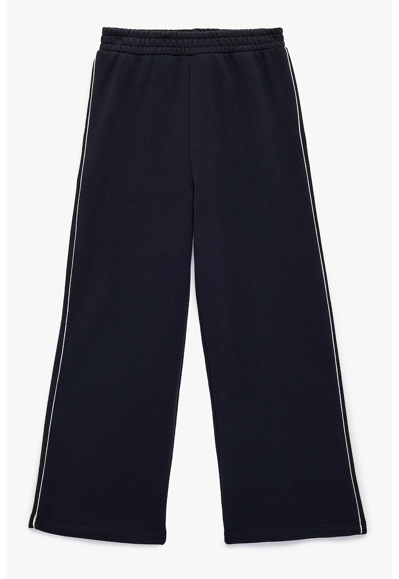 Pantaloni de trening cu croiala ampla - din amestec de bumbac - Albastru ultramarin