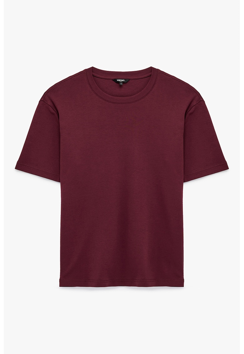 Tricou regular fit din bumbac - Violet tyrian