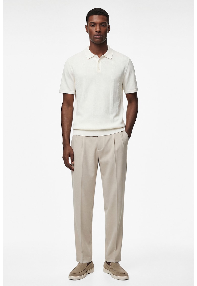 Tricou polo din bumbac - Alb