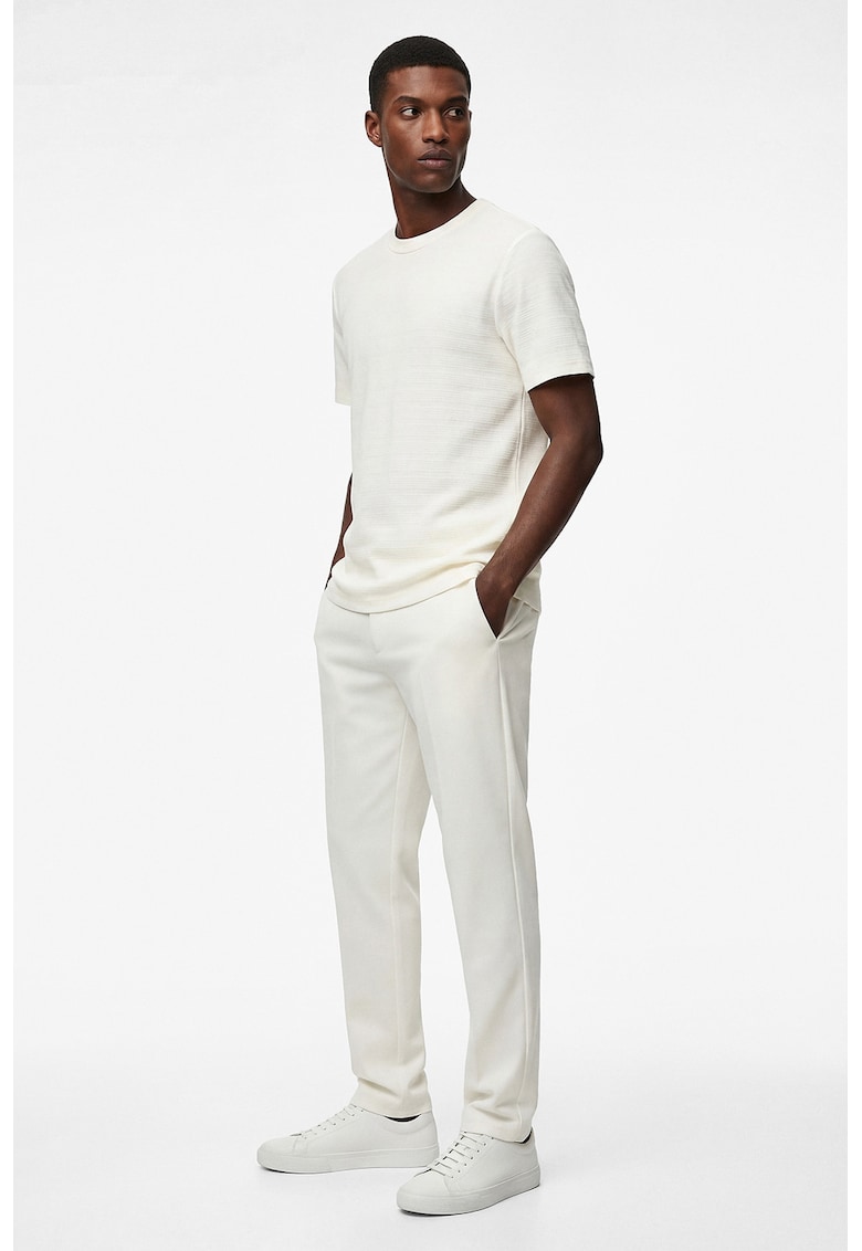 Pantaloni chino conici - Crem