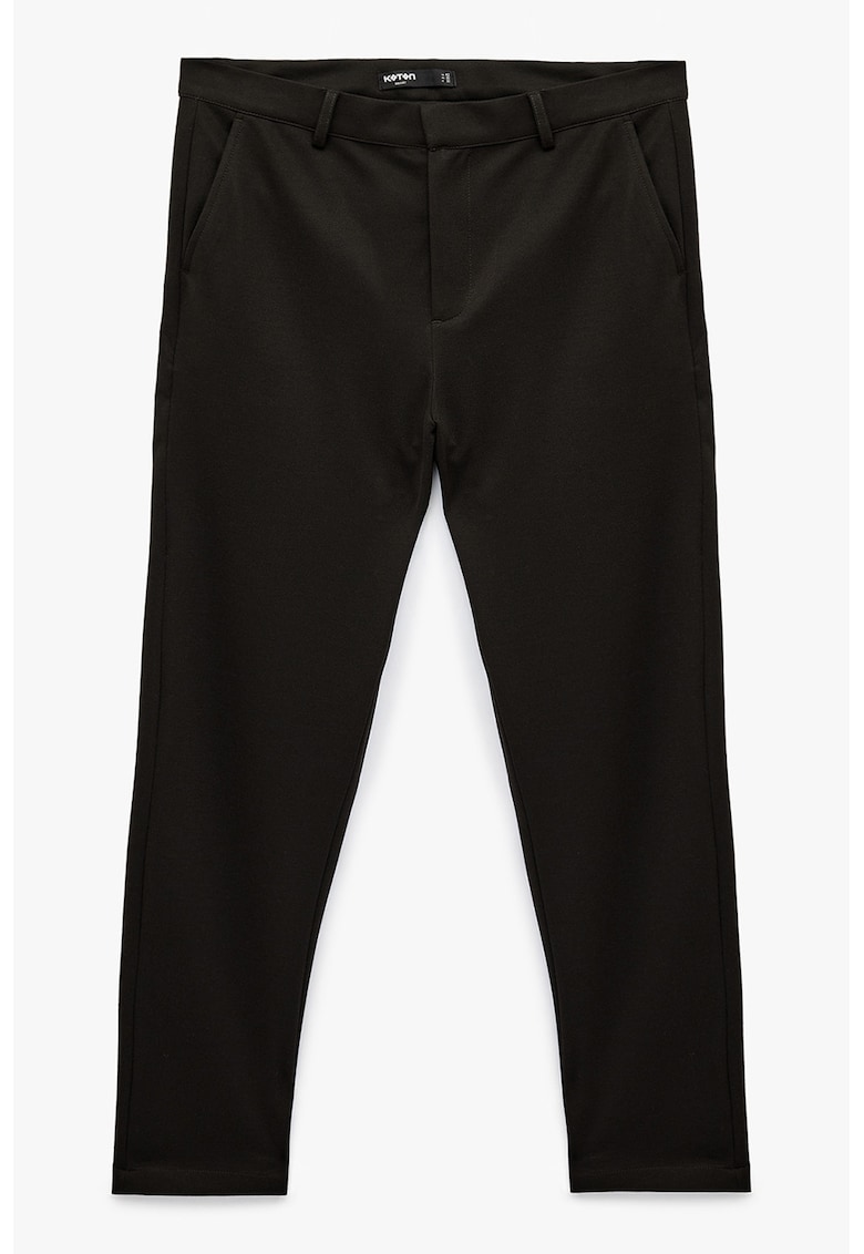 Pantaloni chino conici - Maro inchis