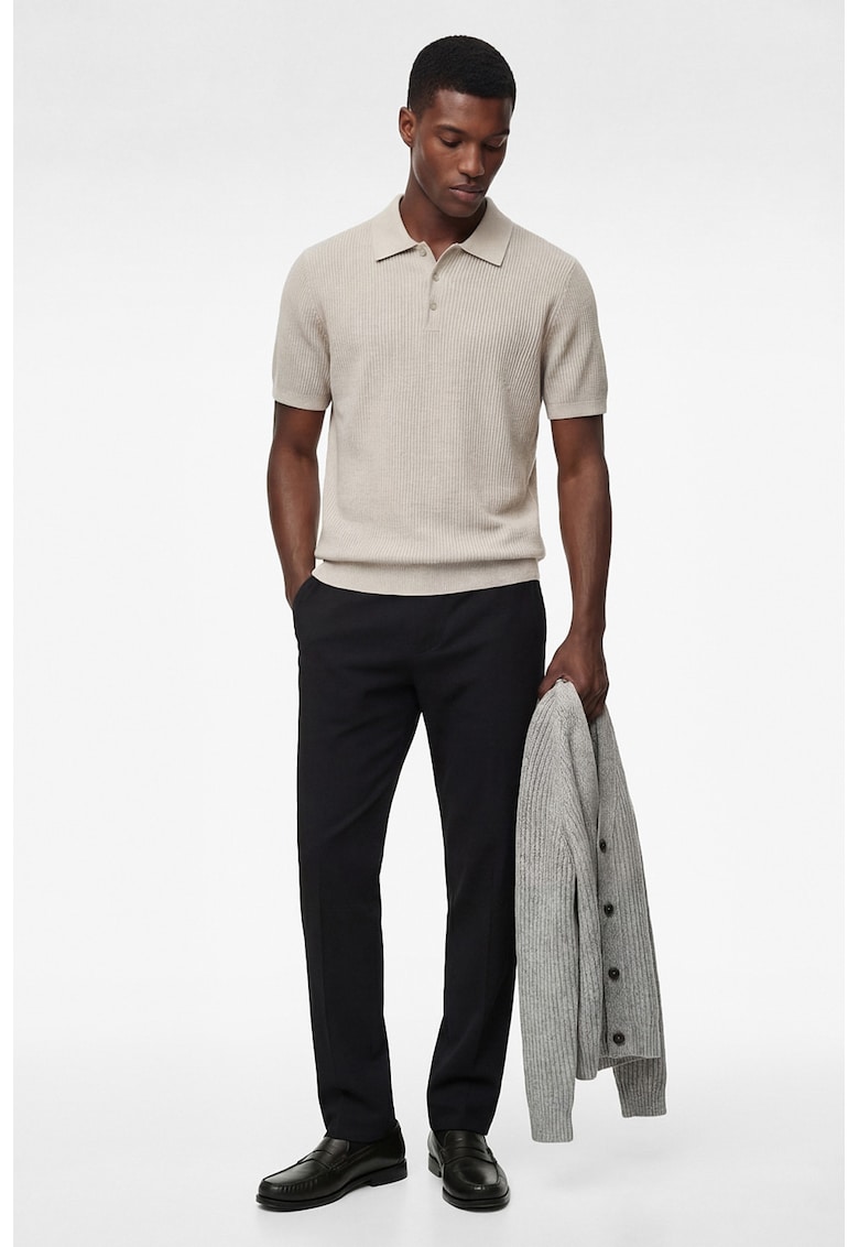 Pantaloni chino conici - Albastru ultramarin