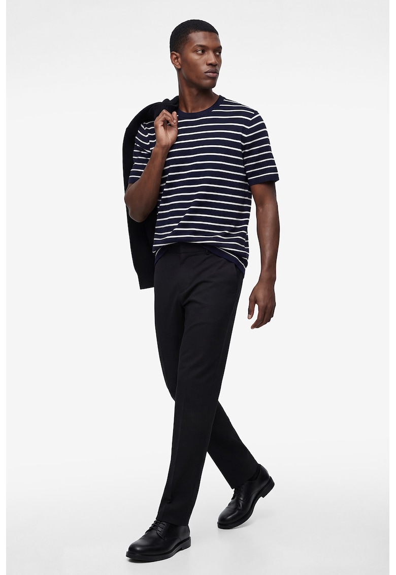 Pantaloni Chino cu croiala relaxed-fit - Negru