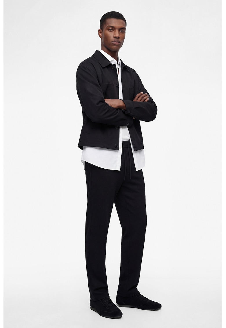 Pantaloni cu talie ajustabila - Negru