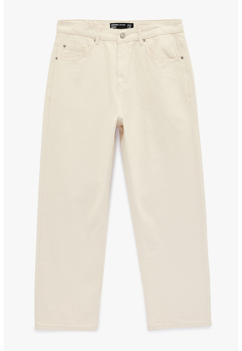 Blugi relaxed-fit - Crem