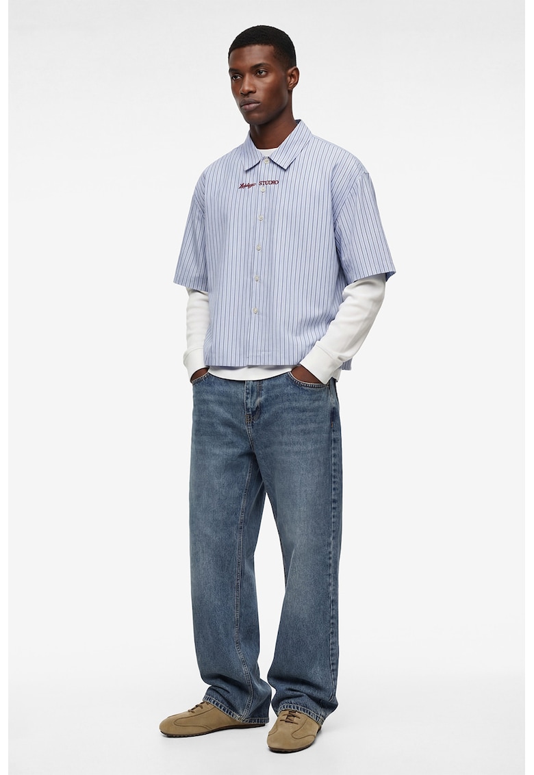 Blugi drepti Vintage - Albastru inchis