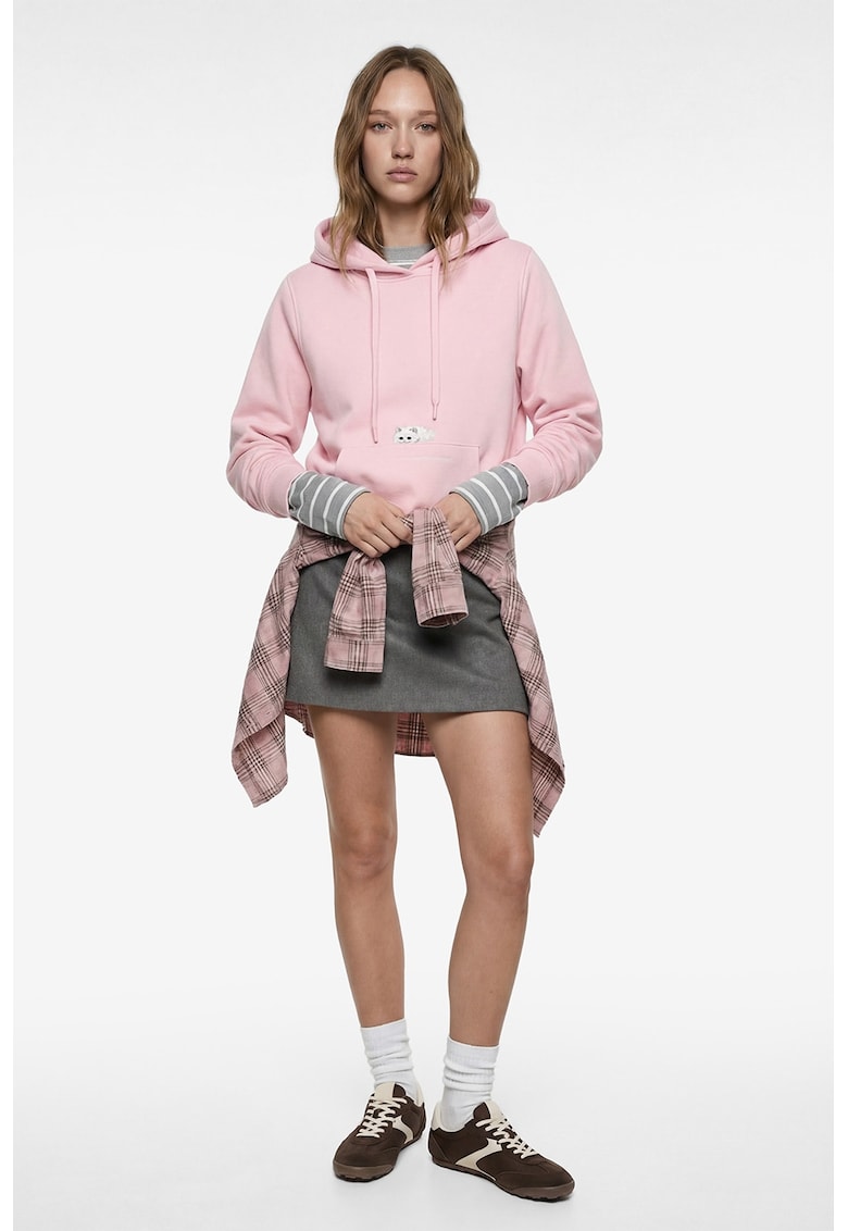 Hanorac cu captuseala calduroasa - Roz