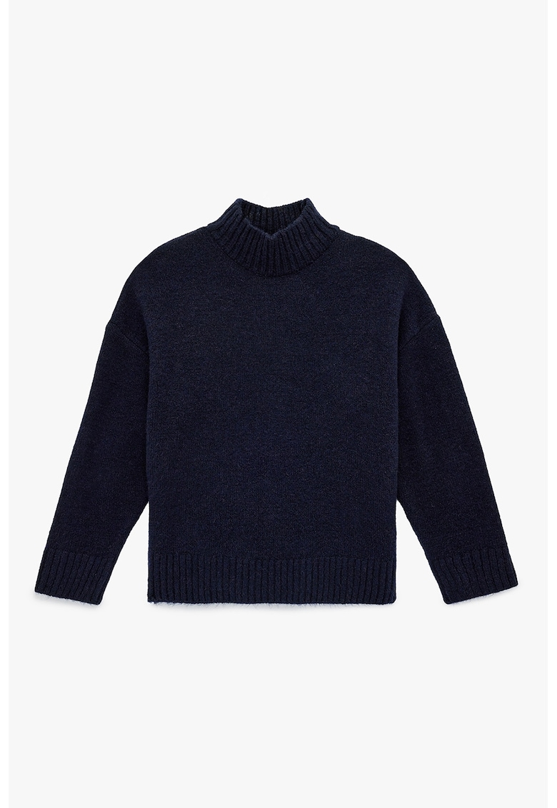 Pulover cu maneci cazute - Albastru ultramarin