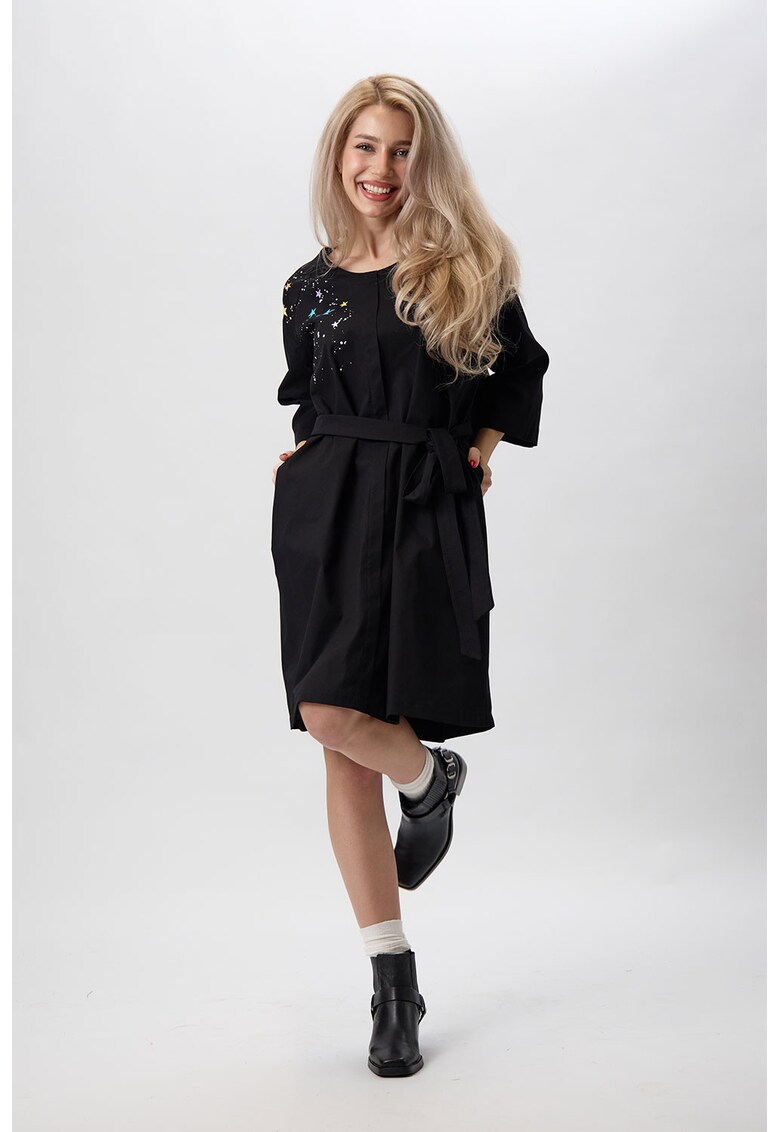 Rochie multifunctionala pictata manual cu capa Owa