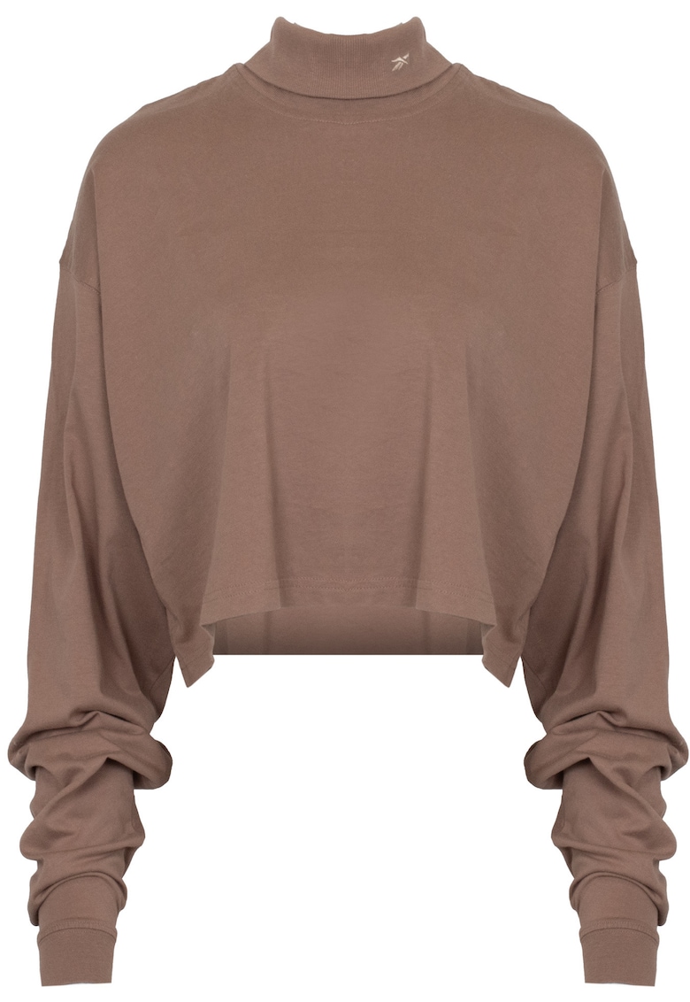 Bluza pentru dama - CL WDE - cu maneca lunga - maro - bumbac