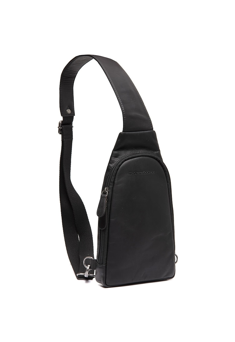 Geanta crossbody barbati piele naturala - 2 litri - Bowey - - Negru