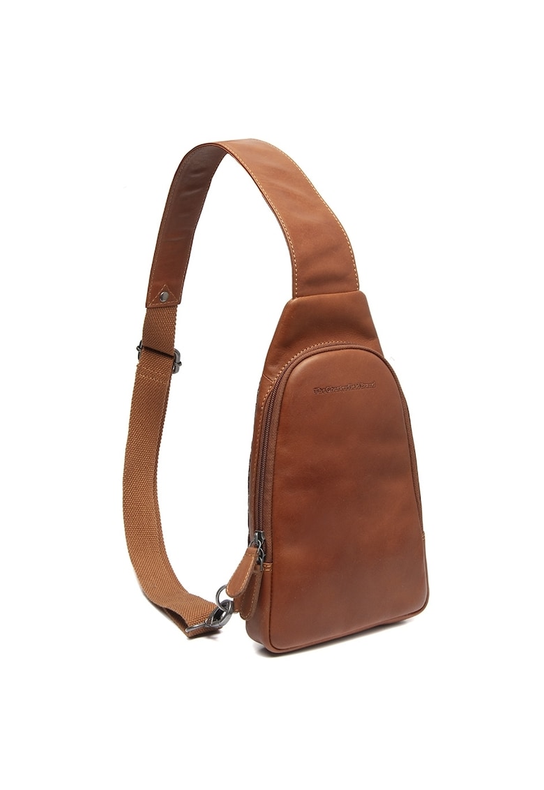 Geanta crossbody barbati piele naturala - 2 litri - Bowey - - Coniac