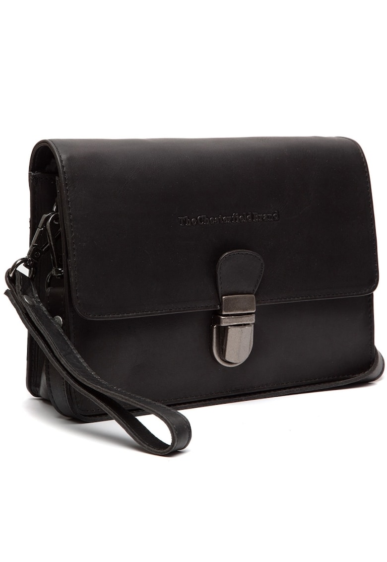 Geanta umar unisex piele naturala - 2.5 litri - Lucca - - Negru