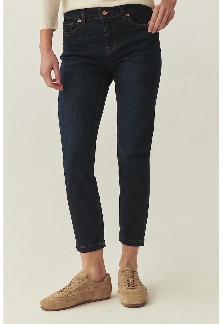 Blugi crop slim fit - Albastru ultramarin