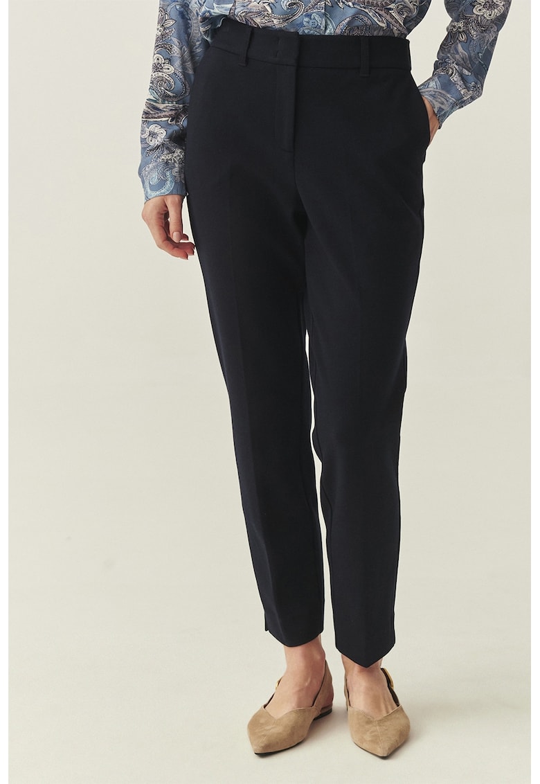 Pantaloni chino cu talie elastica pe partea din spate - Albastru ultramarin