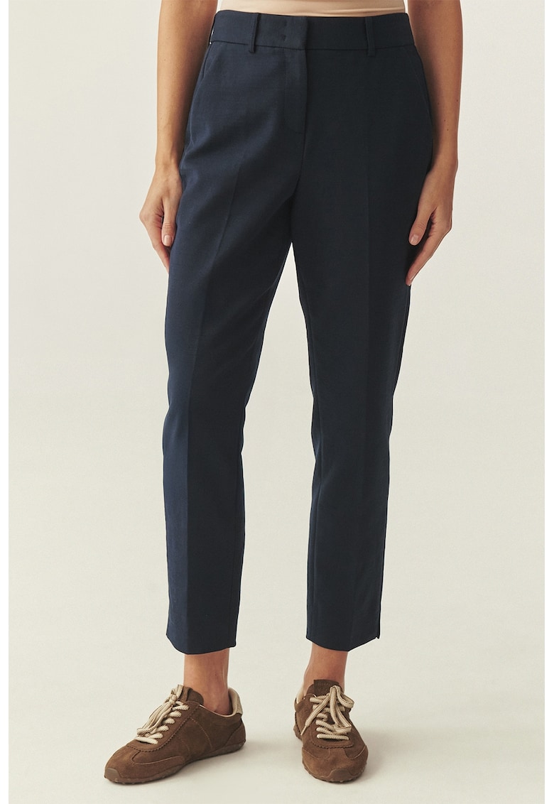 Pantaloni chino crop - Bleumarin