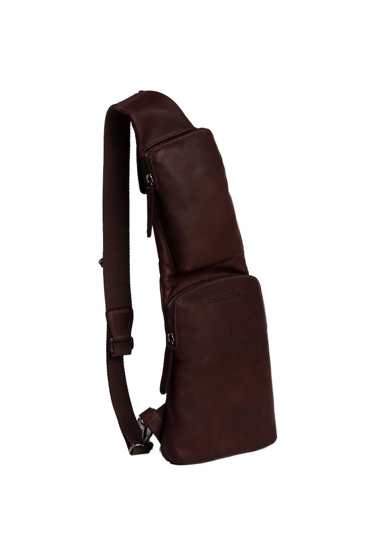 Geanta crossbody barbati piele naturala - 4 litri - Logan - - Maro