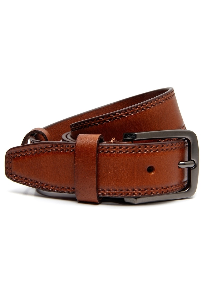 Curea piele naturala coniac - 105 cm - Manovo -