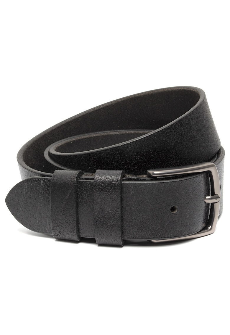 Curea piele naturala neagra - 115 cm - Morrison -