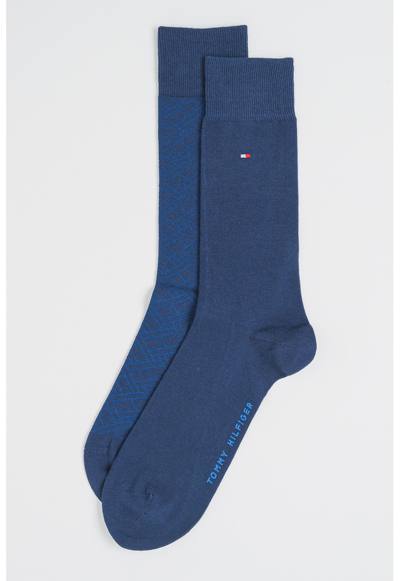 Set de sosete lungi din amestec de bumbac - 2 perechi - Bleumarin