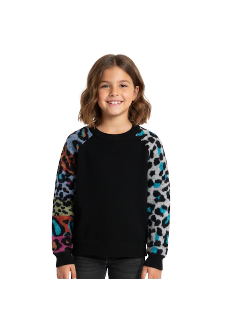 Pulover cu motiv leopard Miniayla