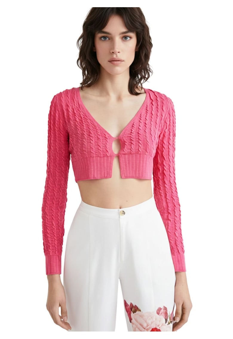 Cardigan crop texturat Lolita