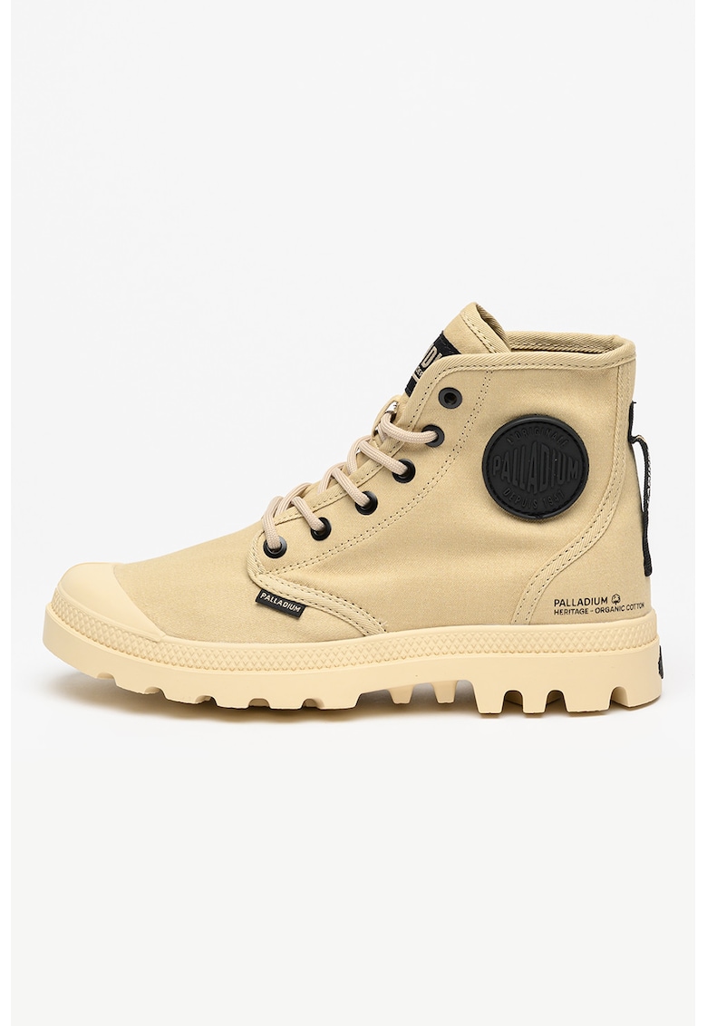 Tenisi inalti din panza Pampa - Bej deschis