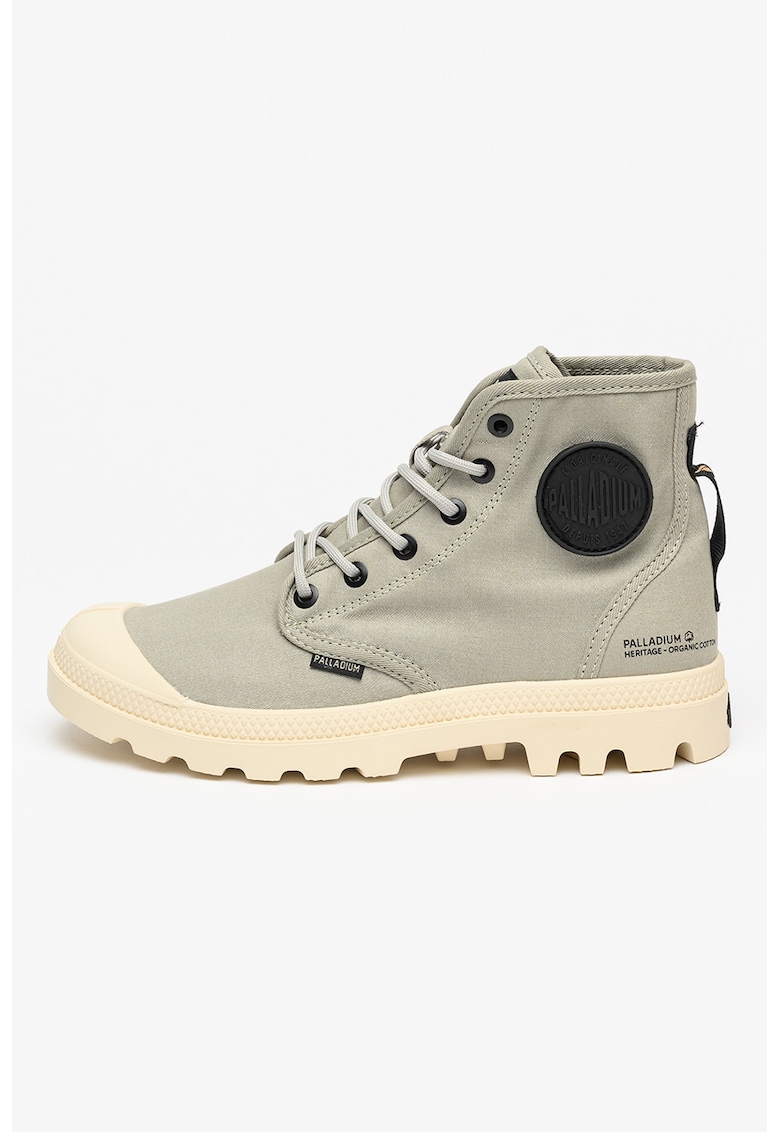 Tenisi inalti din panza Pampa - Verde sparanghel