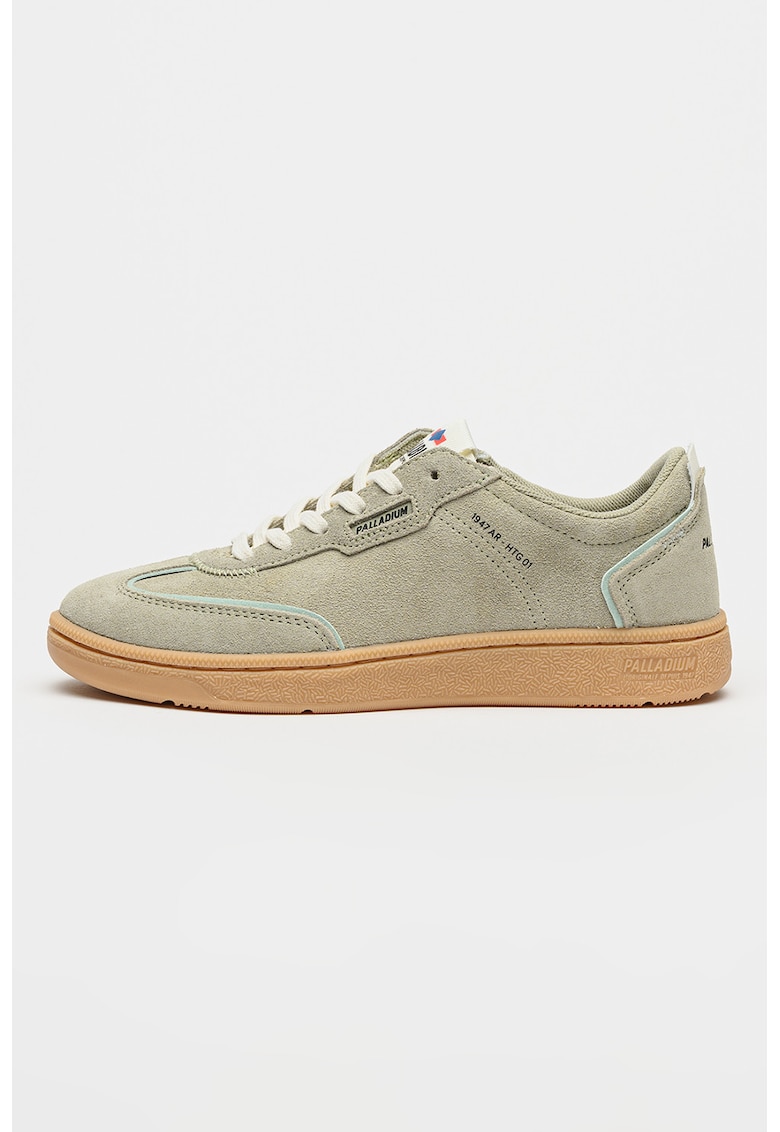Pantofi sport Pallacup din piele intoarsa si model low-cut - Gri cenusiu