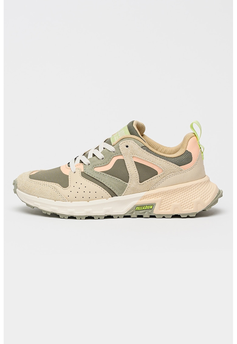 Pantofi sport Offrunner Outcity cu straturi exterioare din piele intoarsa - Portocaliu pepene/Bej sampanie