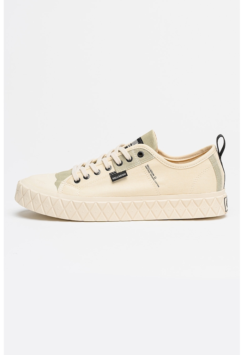 Tenisi din bumbac organic Palla Ace HTG - Alb antichizat