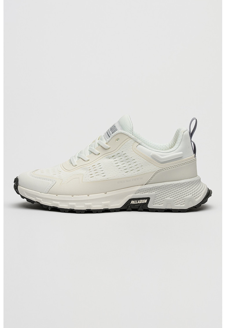 Pantofi sport Off Runner Vent cu insertii din plasa - Alb/Bej