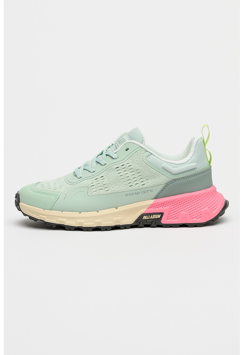 Pantofi sport Off Runner Vent cu insertii din plasa - Verde menta