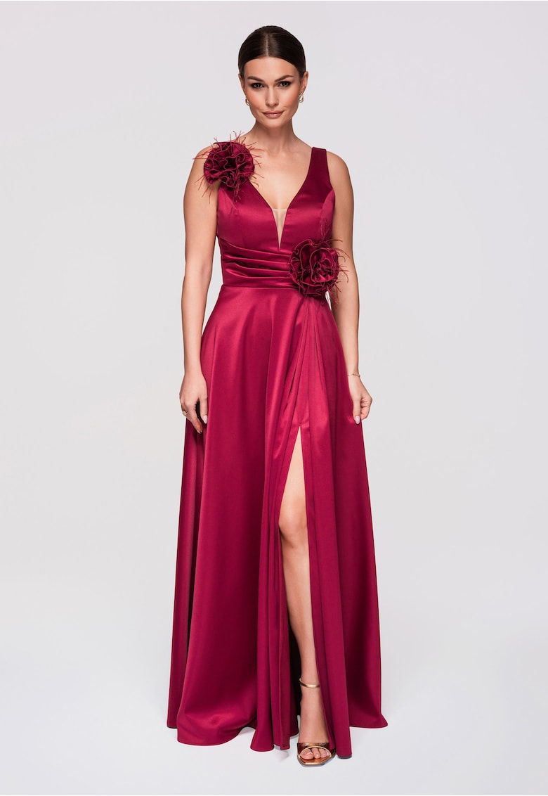Rochie de seara maxi LA-OM-DLR269 - Bordeaux
