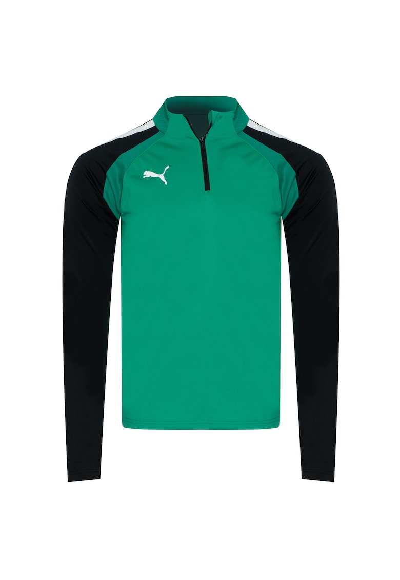 Bluza sport barbati - TEAMLIGA 1/4 ZIP TOP - verde -