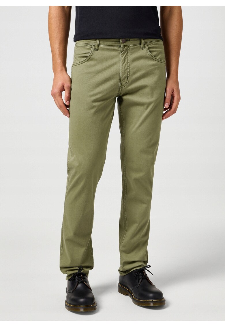 Blugi Barbati - Greensboro - Straight Fit - Talie Medie - Fermoar - 5 Buzunare - Lungi - Bumbac - W30-L30 US - Verde
