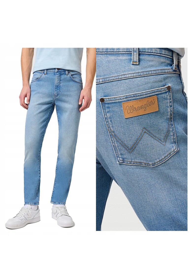 Blugi Barbati - Larston - Slim Fit - Talie Medie - Fermoar - Lungi - 5 Buzunare - Bumbac - W36-L36 US - Albastru