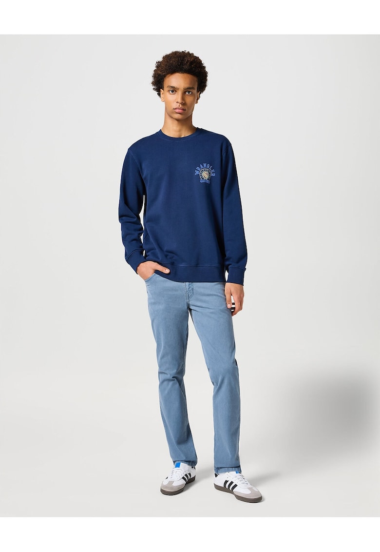 Blugi slim cu talie joasa Texas - Albastru