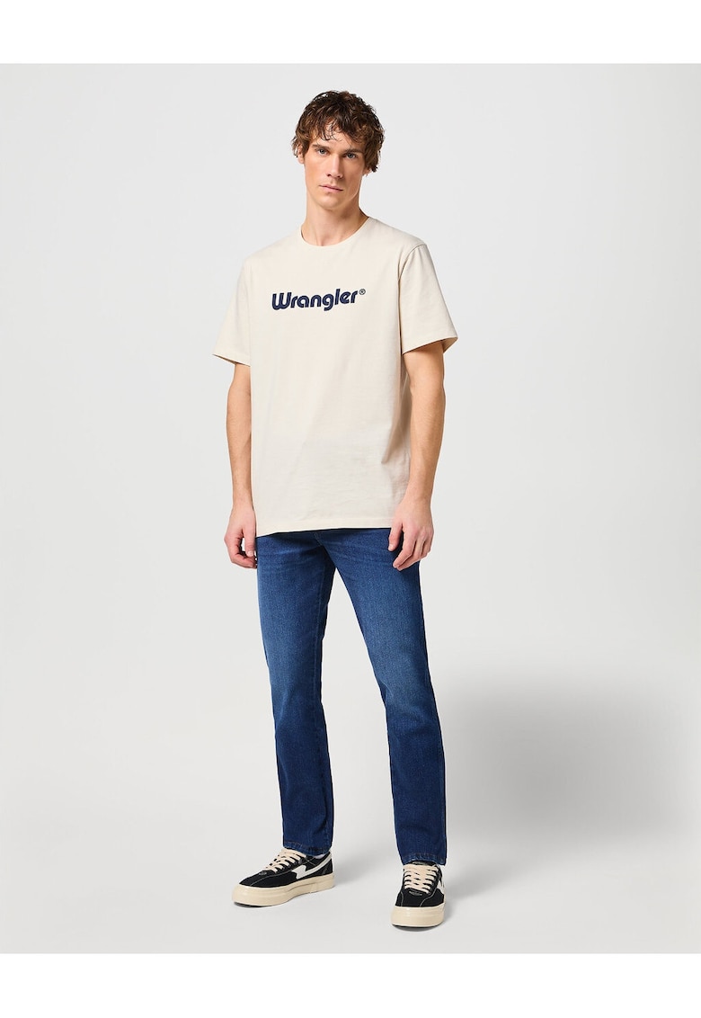 Blugi Barbati - Texas Slim - Slim Fit - Talie Medie - Fermoar - Lungi - 5 Buzunare - Bumbac - W38-L30 US - Albastru